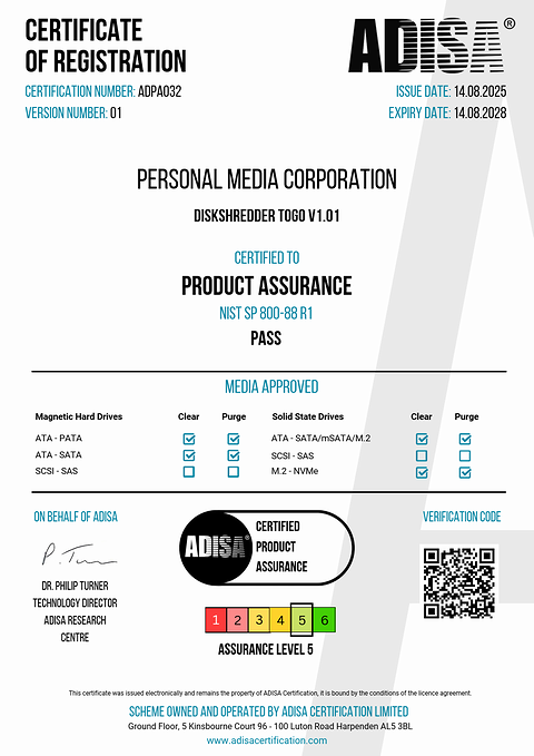 ADPA032-Certificate